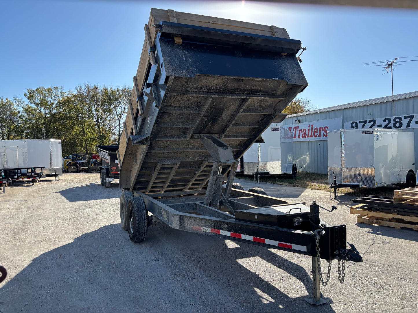 82 x 14' Dump Trailer Platinum Star #14362 - Used