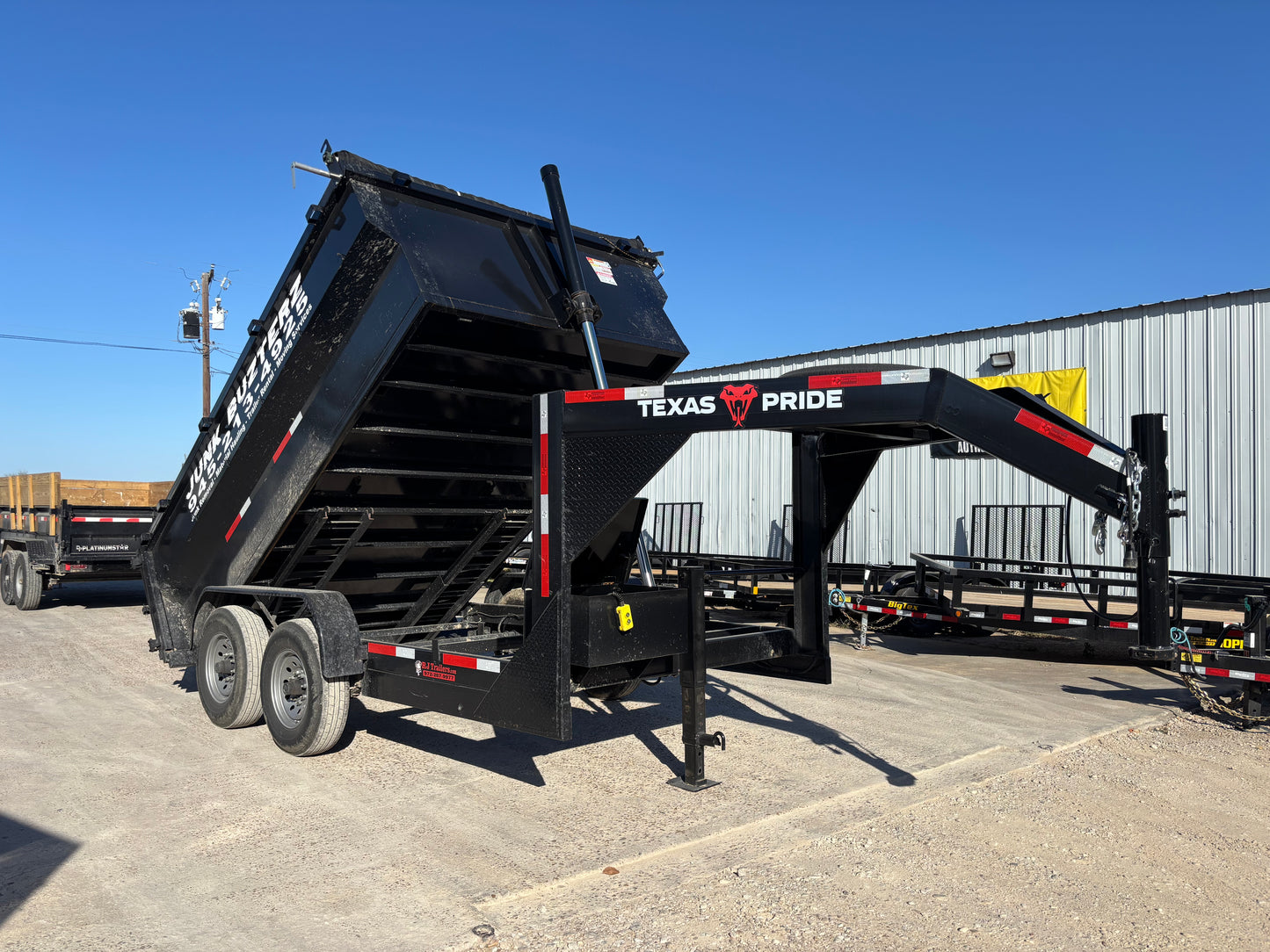 82 x 12' GN Dump Trailer Texas Pride #75022 - Used