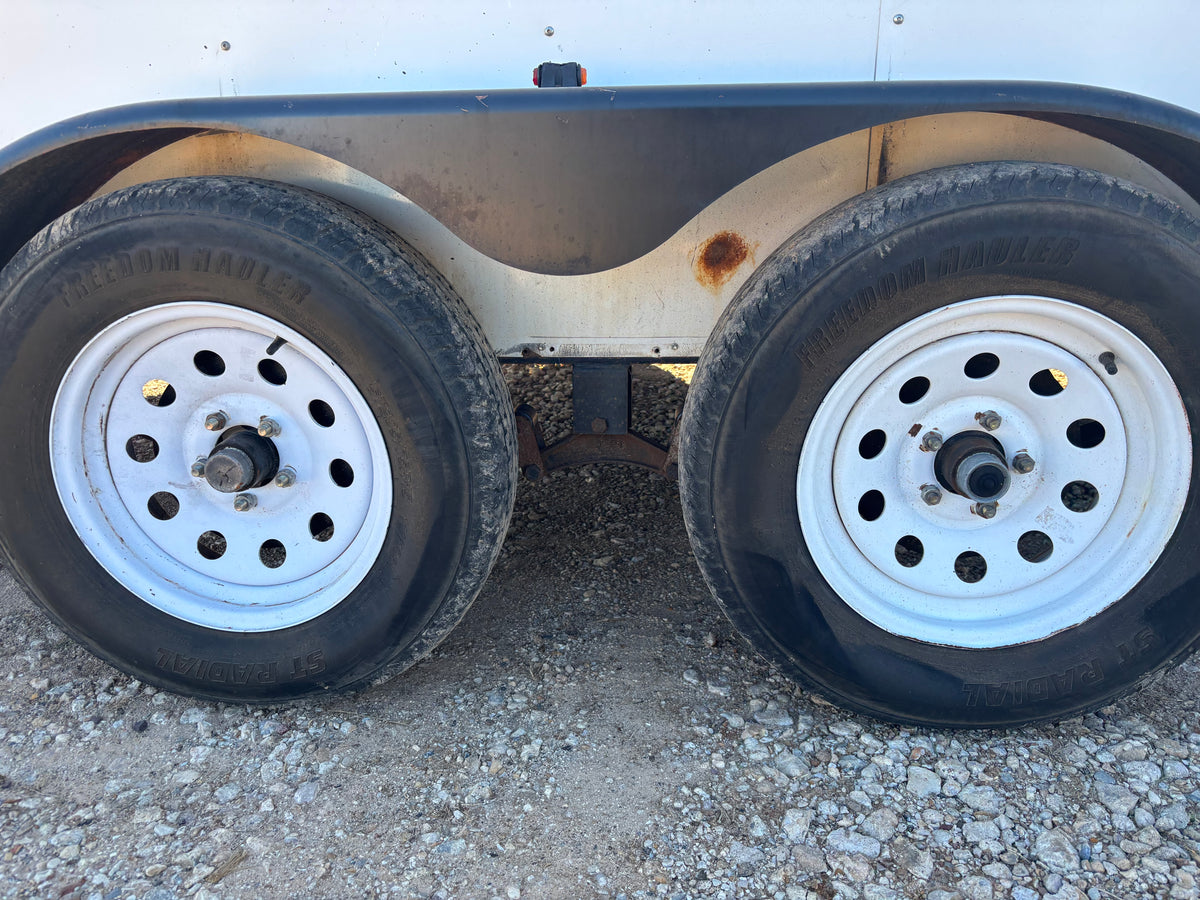 7 x 16' Hawkline Enclosed Trailer #17767 Used