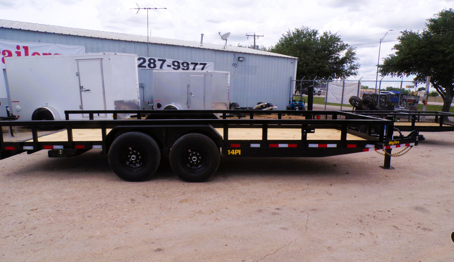 83 x 20' Equipment Trailer Big Tex #14PI-20BK