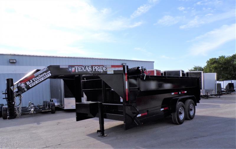 82 x 14' GN Dump Trailer Texas Pride #DT-7143-14KGN