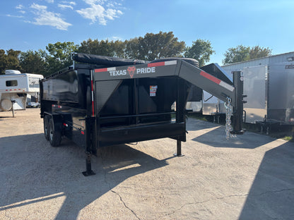 82 x 16' GN Dump Trailer Texas Pride #DT-7164-16KGN