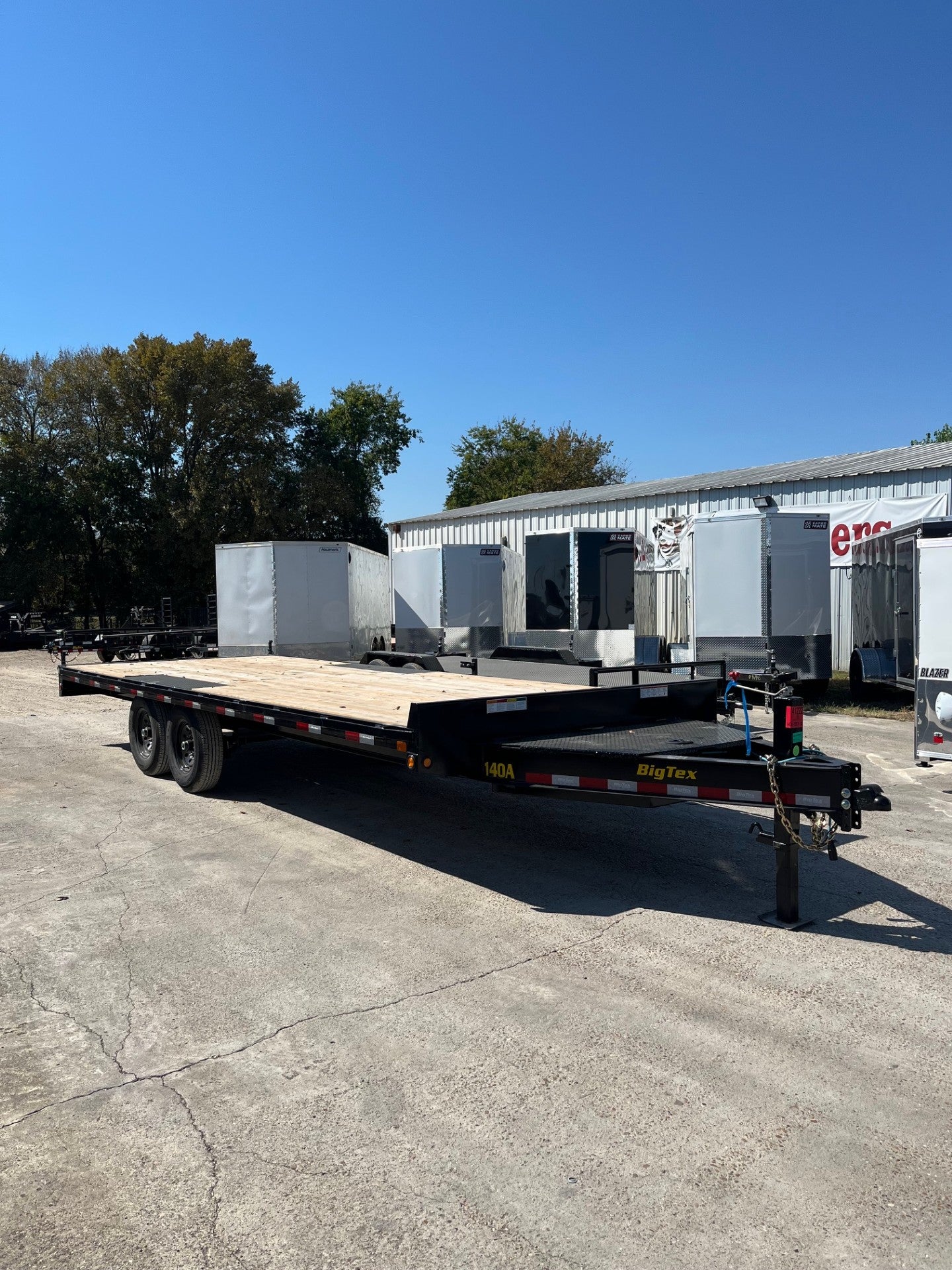 102 x 22' Deckover Trailer Big Tex #14OA-22STA-S8BK - Demo Unit
