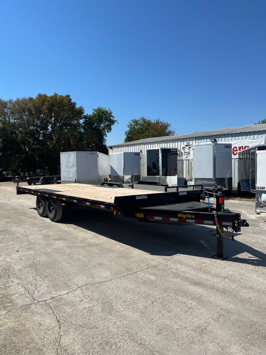 102 x 22' Deckover Trailer Big Tex #14OA-22STA-S8BK - Demo Unit