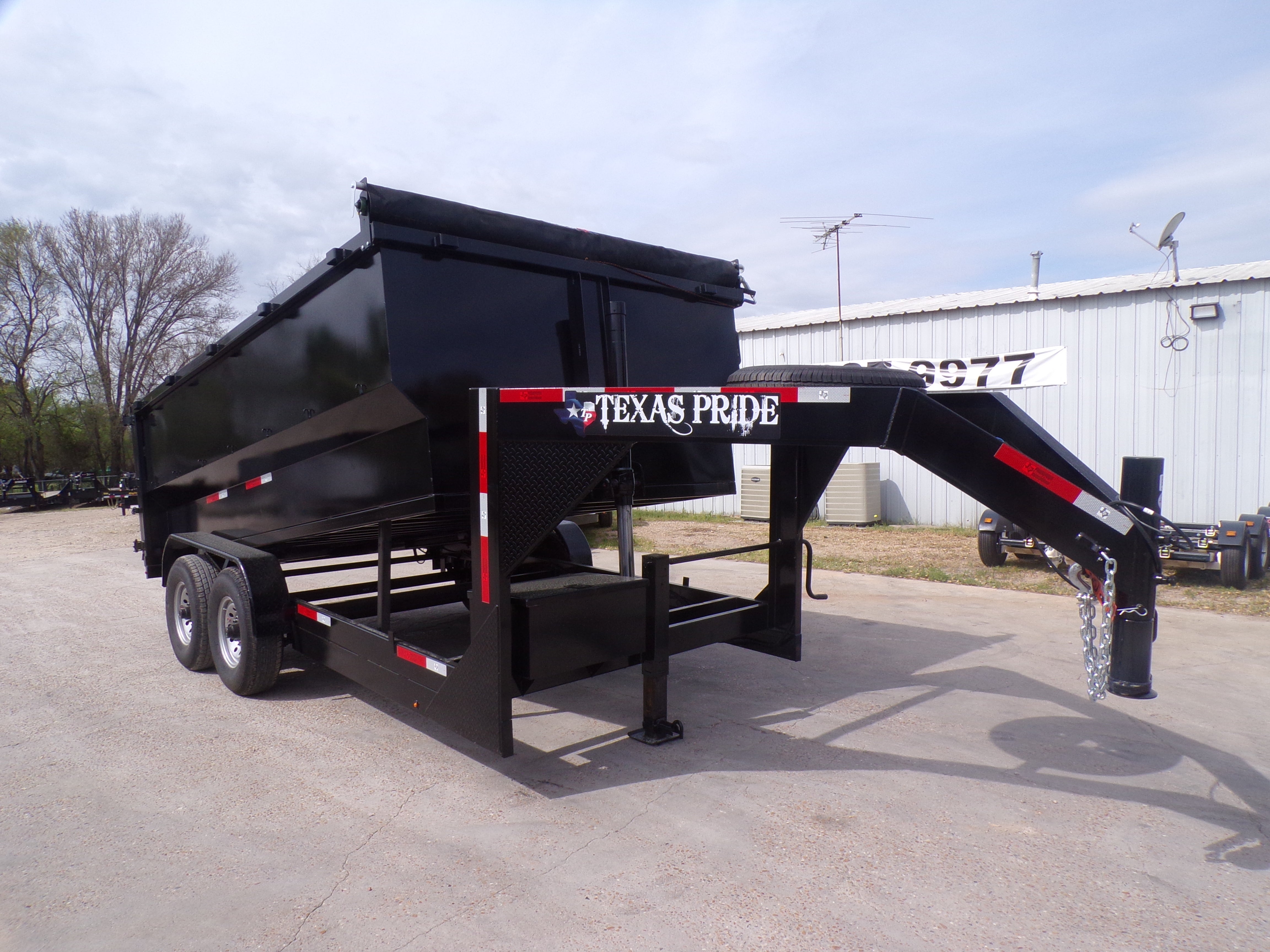 7 x 14' GN Dump Trailer Texas Pride #DT-7144-16KGN – RJ Trailers