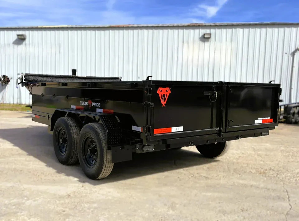 7 x 14' BP Dump Trailer Texas Pride #DT-7142-14KBP