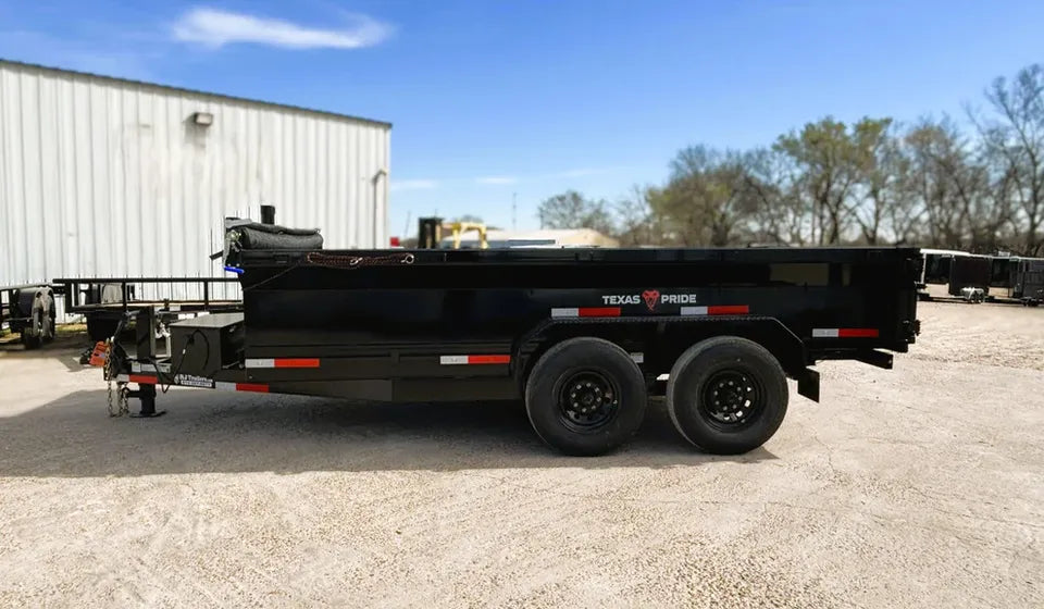 7 x 14' BP Dump Trailer Texas Pride #DT-7142-14KBP