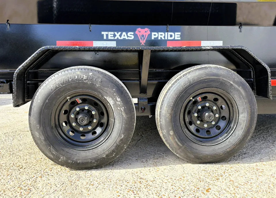 7 x 14' BP Dump Trailer Texas Pride #DT-7142-14KBP