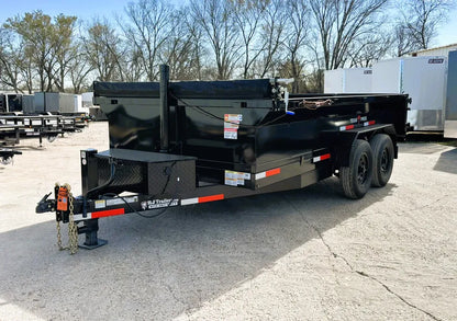 7 x 14' BP Dump Trailer Texas Pride #DT-7142-14KBP
