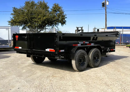 7 x 14' BP Dump Trailer Texas Pride #DT-7142-14KBP