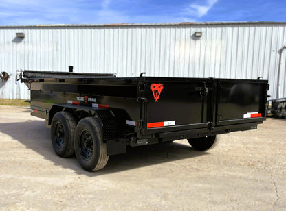 7 x 14' BP Dump Trailer Texas Pride #DT-71414-14KBP