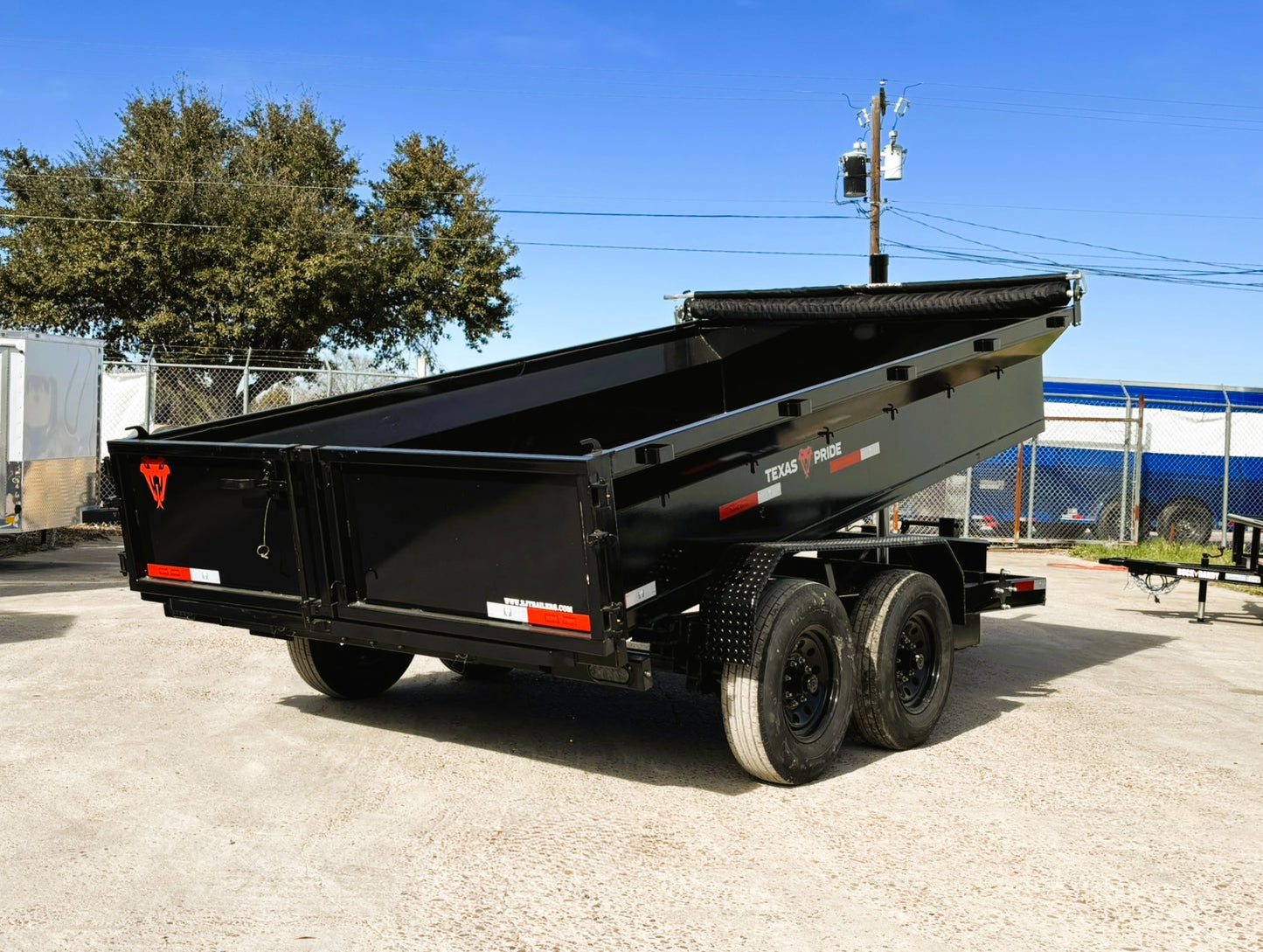 7 x 14' BP Dump Trailer Texas Pride #DT-71414-14KBP