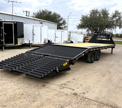 102 x 25' (20 + 5) GN Trailer Big Tex #14GN-25D5A-MRBK