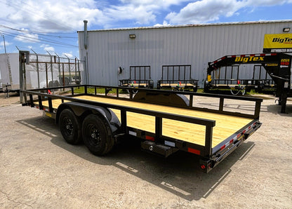 83" x 18' Equipment Trailer Big Tex #10PI-18BK