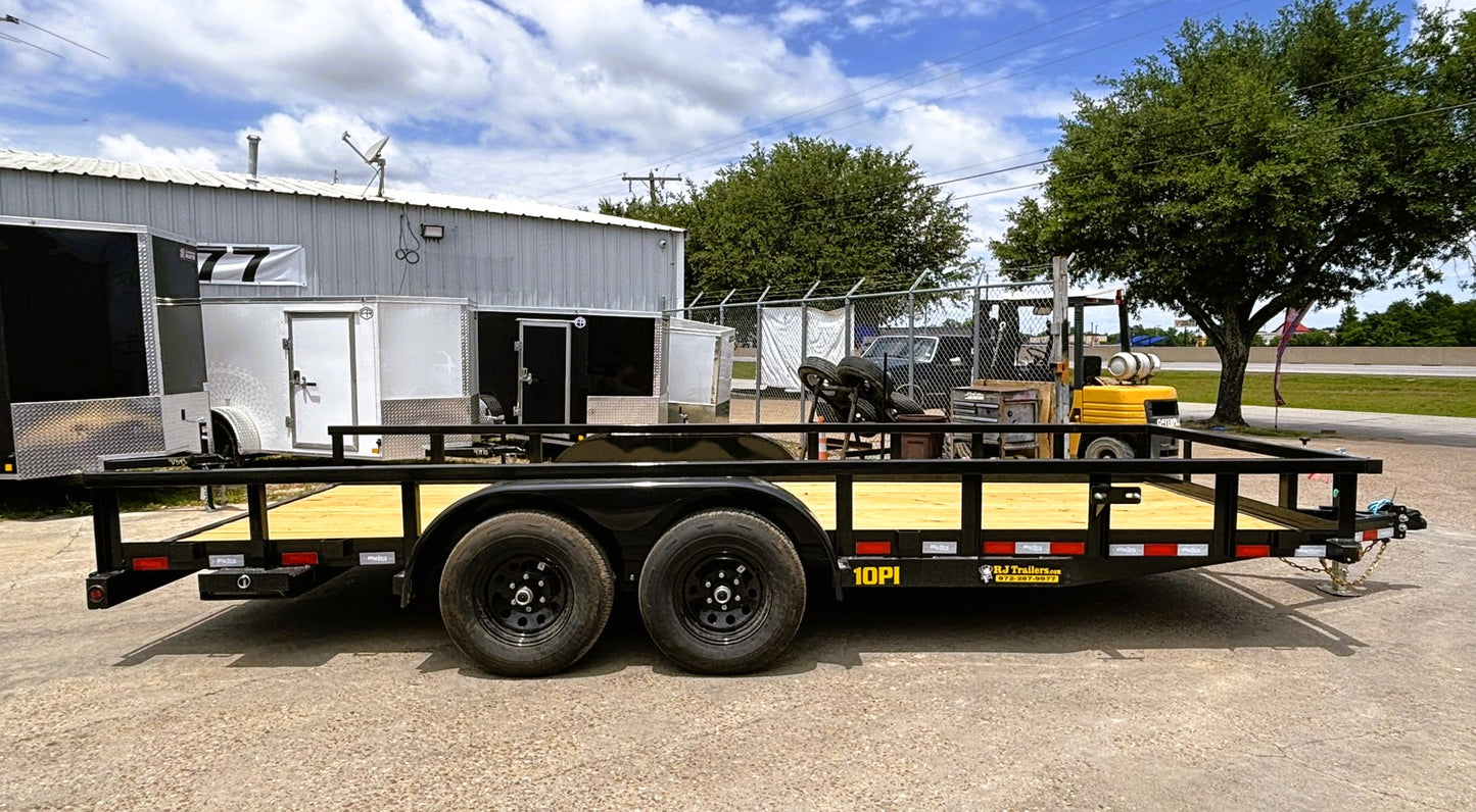 83" x 18' Equipment Trailer Big Tex #10PI-18BK