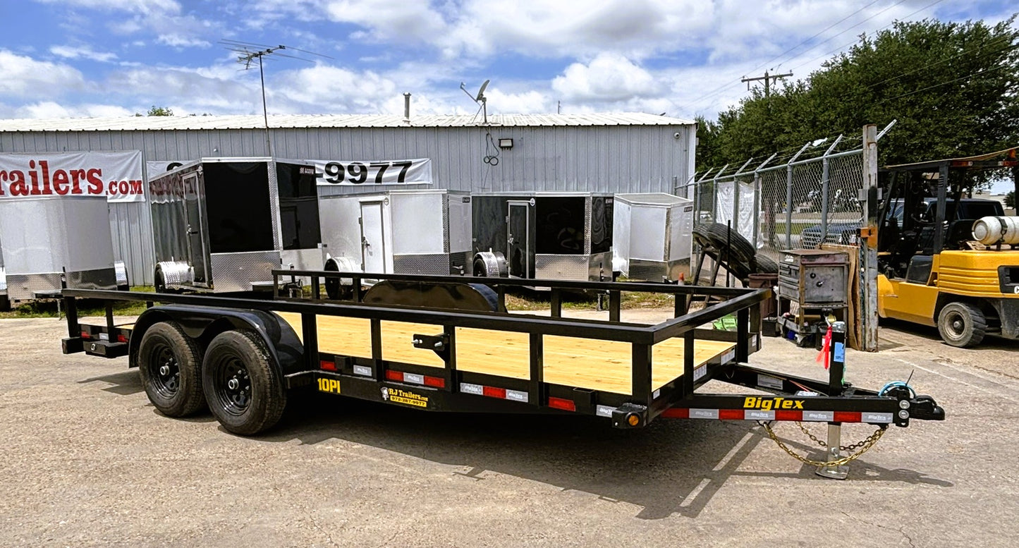 83" x 18' Equipment Trailer Big Tex #10PI-18BK
