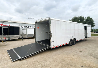 8.5' x 38' Qualifier Enclosed GN Trailer Cargo Mate #TXQFG8.538TA5