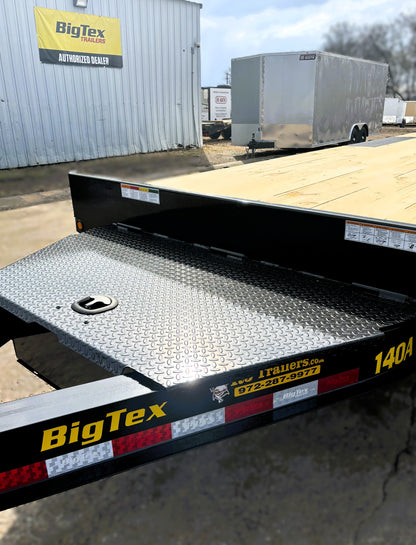 102 x 24' (21 + 3) Deckover Trailer Big Tex #14OA-24D3A-FRBK