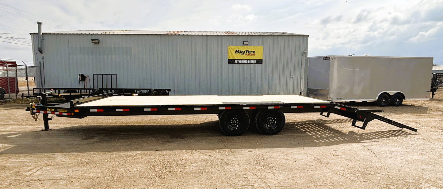 102 x 24' (21 + 3) Deckover Trailer Big Tex #14OA-24D3A-FRBK