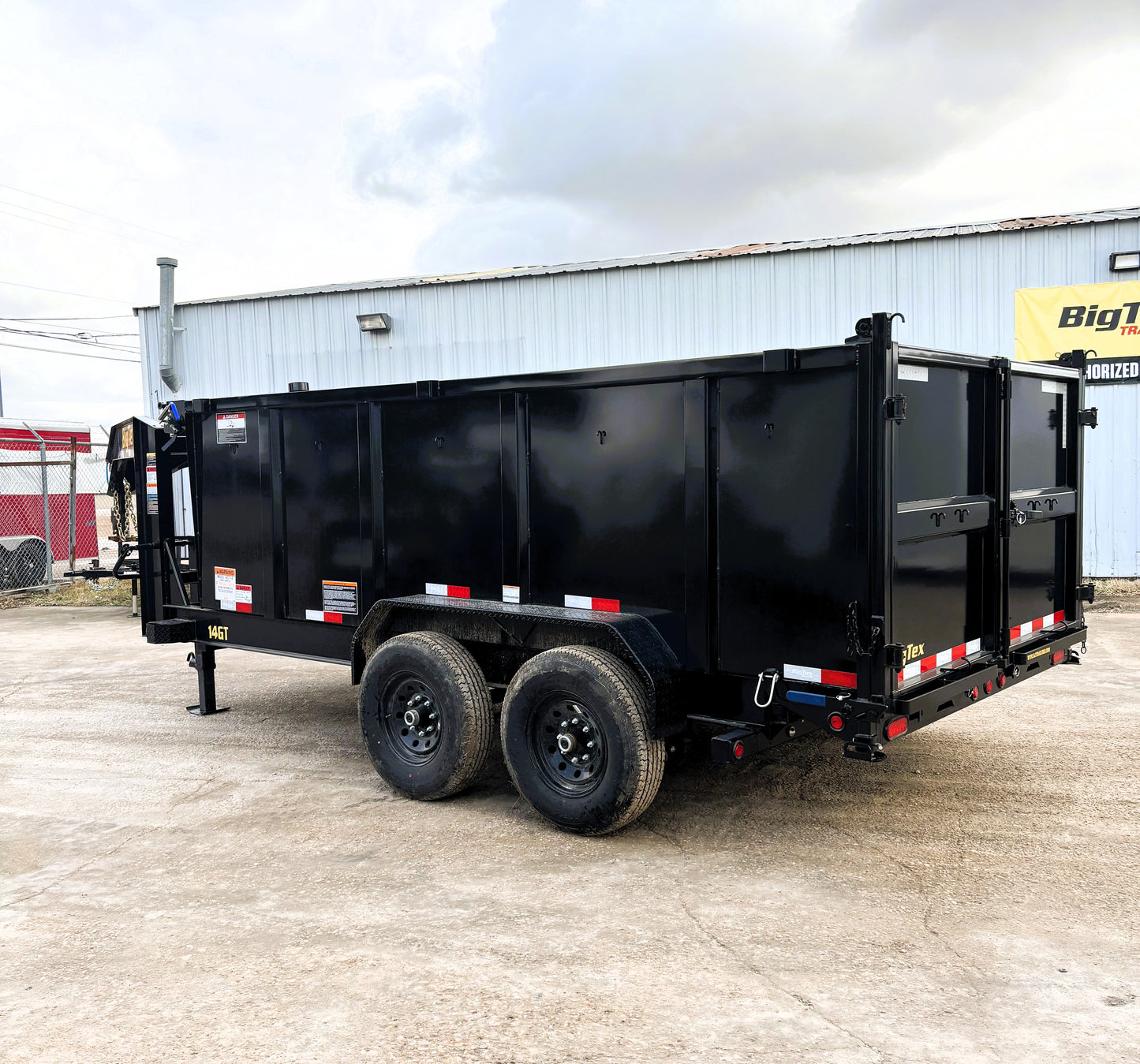 7 x 14' GN Dump Trailer Big Tex #14GT-14BK6-P4