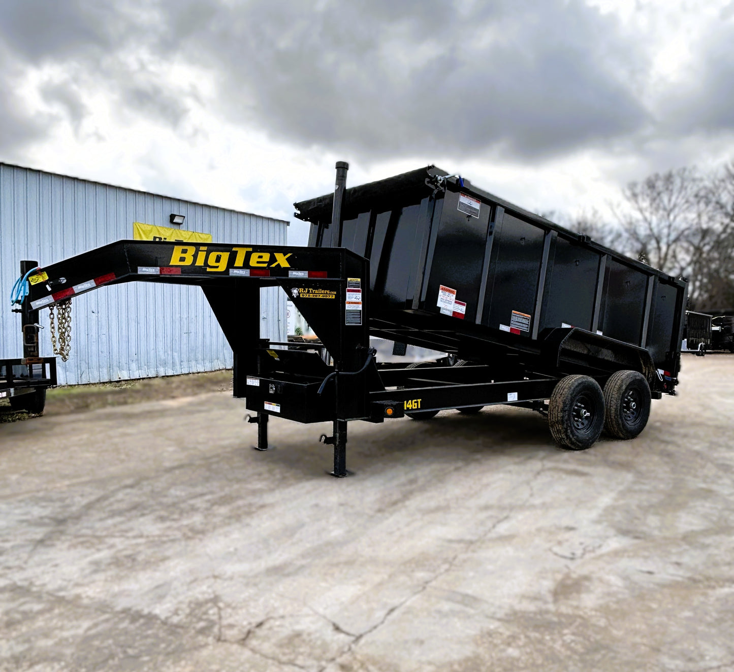 7 x 14' GN Dump Trailer Big Tex #14GT-14BK6-P4