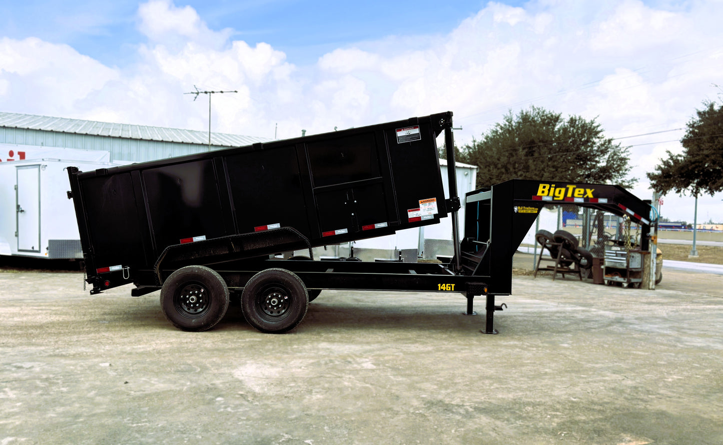 7 x 14' GN Dump Trailer Big Tex #14GT-14BK6-P4