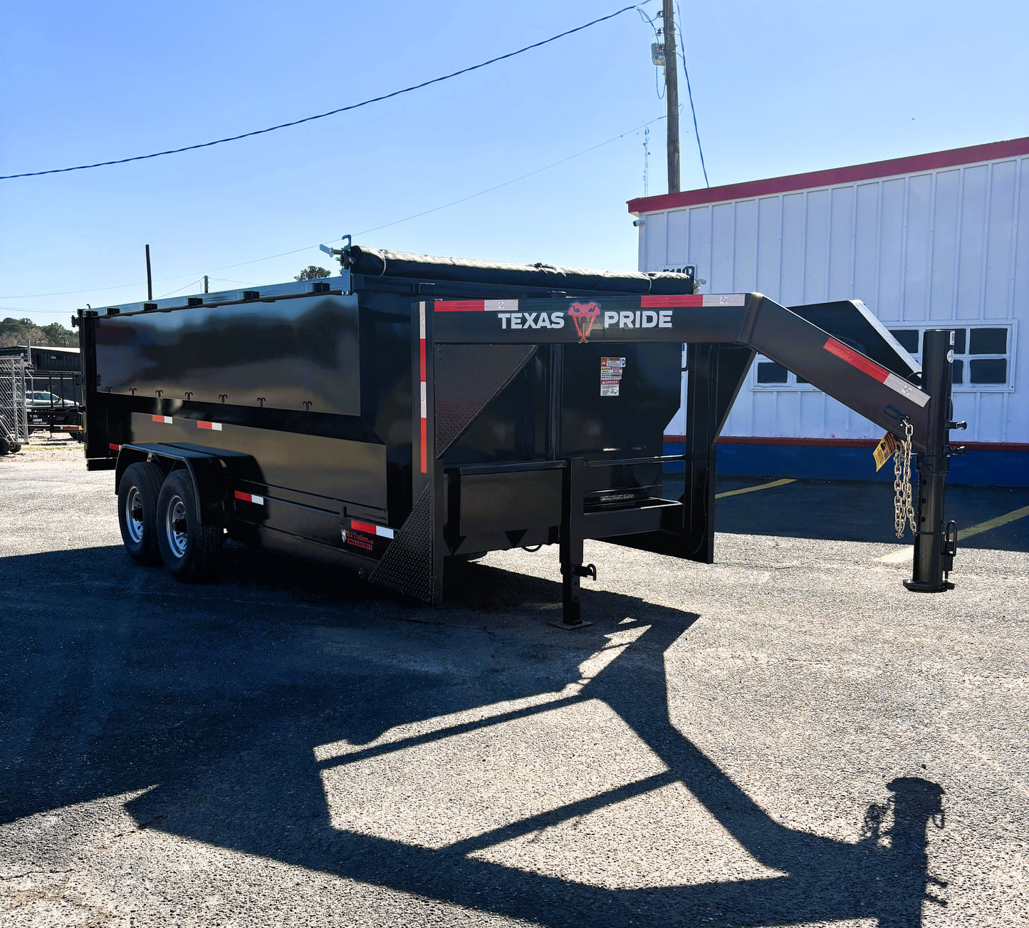 7 x 16' GN Dump Trailer Texas Pride #DT-7164-16KGN