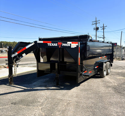 7 x 16' GN Dump Trailer Texas Pride #DT-7164-16KGN
