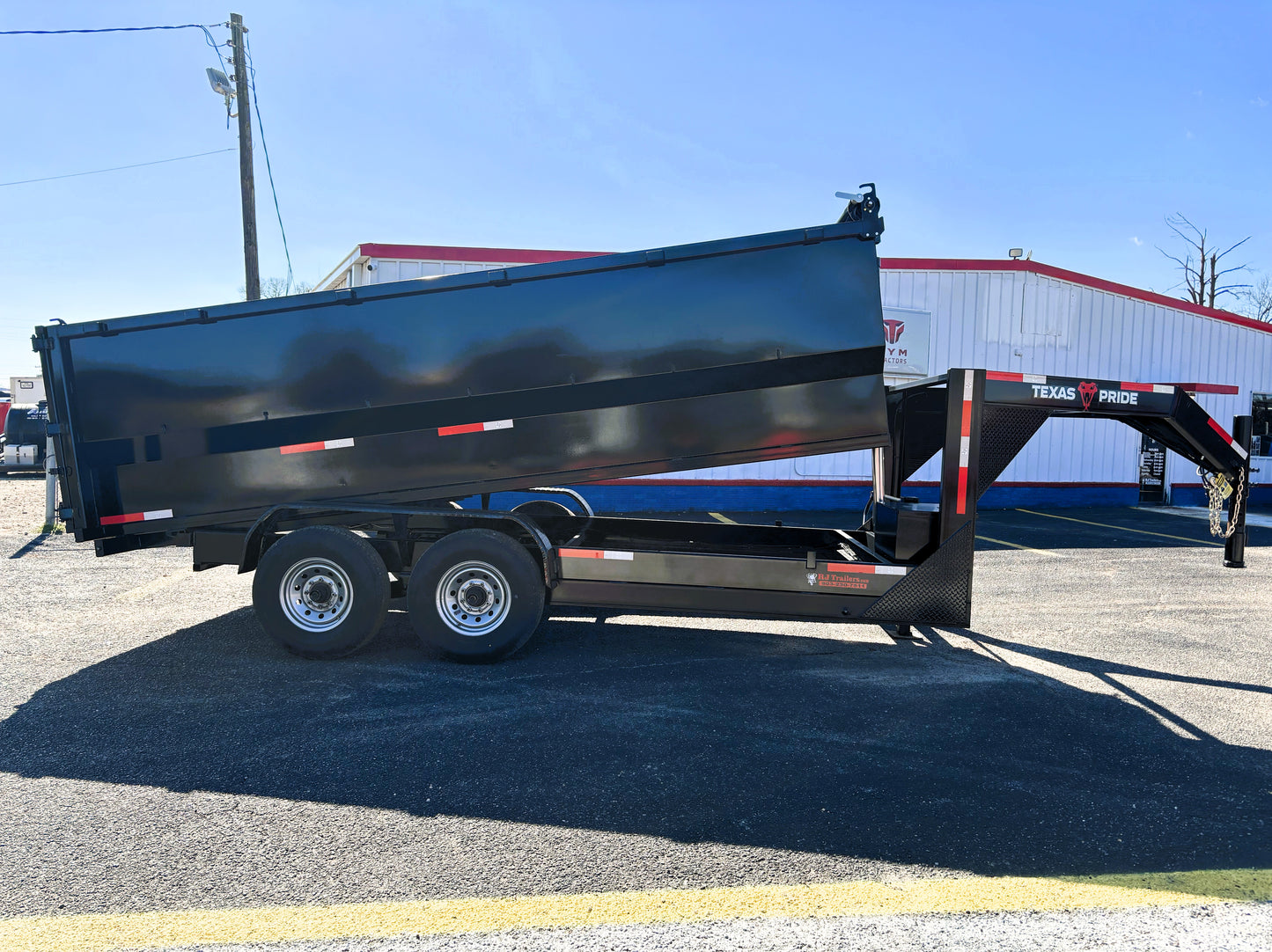 7 x 16' GN Dump Trailer Texas Pride #DT-7164-16KGN