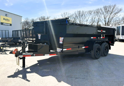 7 x 14' BP Dump Trailer Texas Pride #DT-7143-14KBP