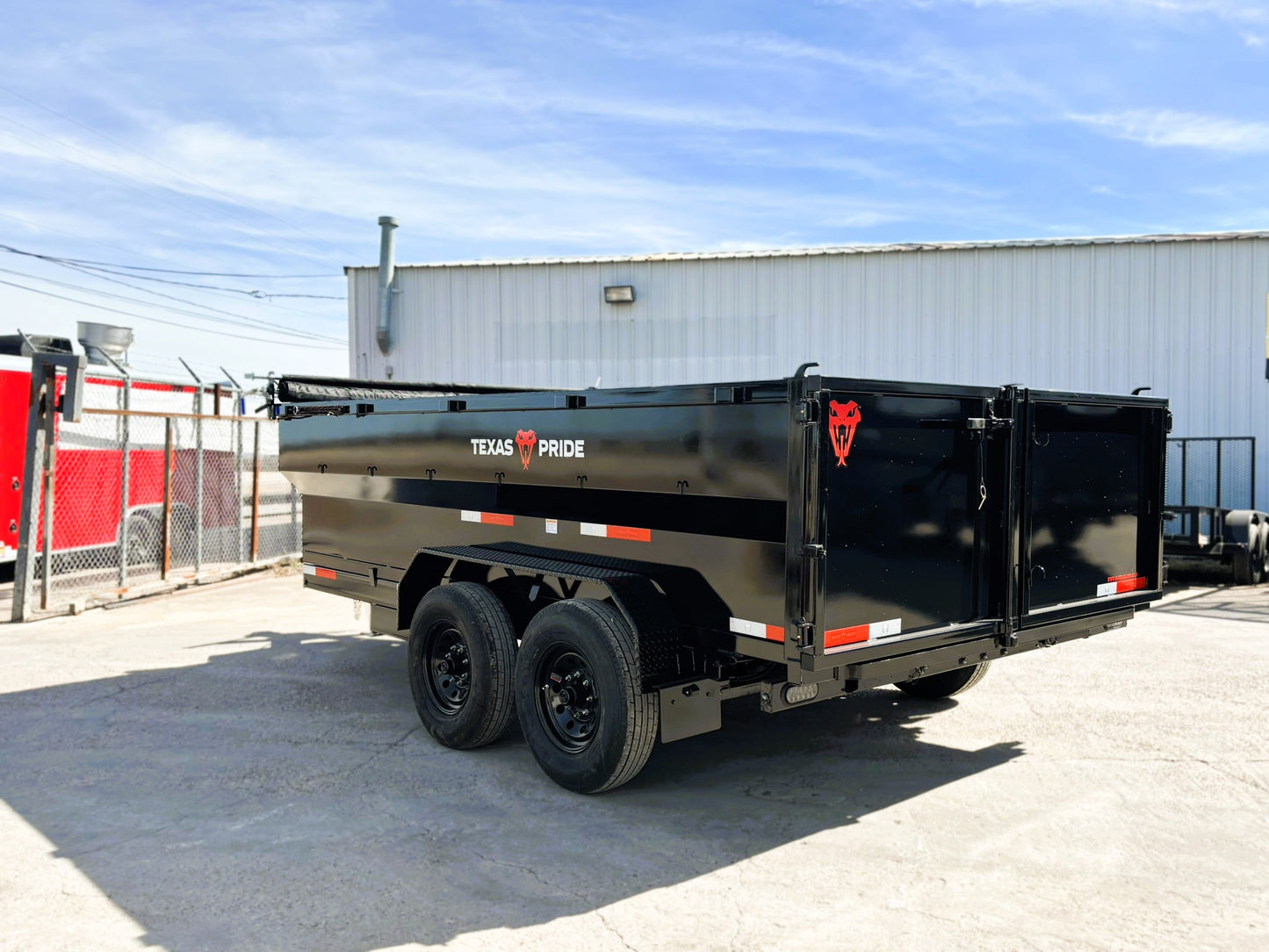 7 x 14' BP Dump Trailer Texas Pride #DT-7143-14KBP