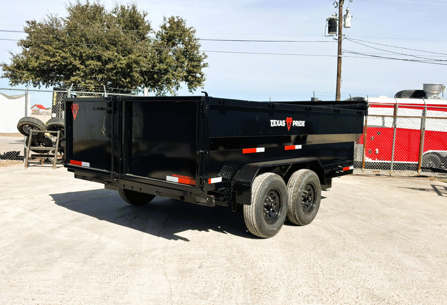 7 x 14' BP Dump Trailer Texas Pride #DT-7143-14KBP