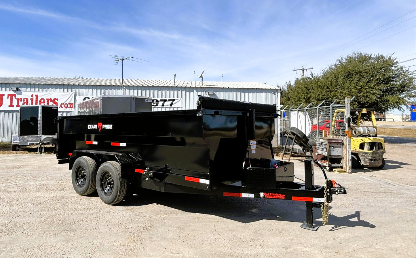 7 x 14' BP Dump Trailer Texas Pride #DT-7143-14KBP