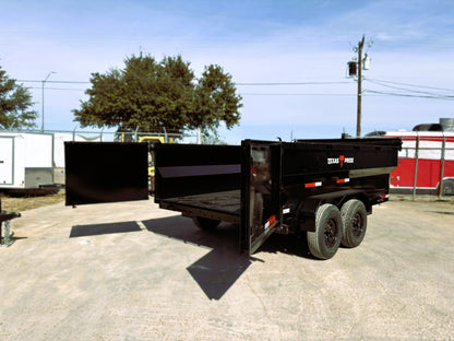 7 x 14' BP Dump Trailer Texas Pride #DT-7143-14KBP