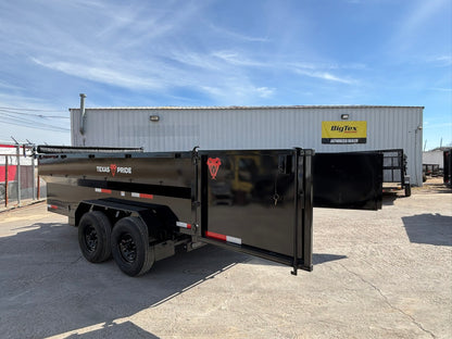 7 x 14' BP Dump Trailer Texas Pride #DT-7143-14KBP