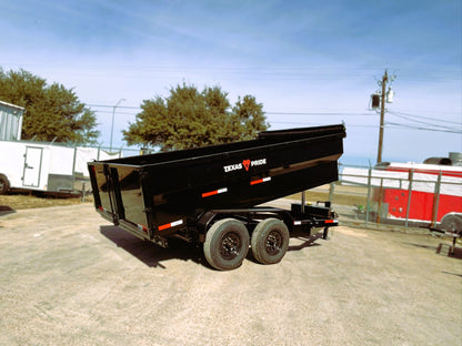 7 x 14' BP Dump Trailer Texas Pride #DT-7143-14KBP