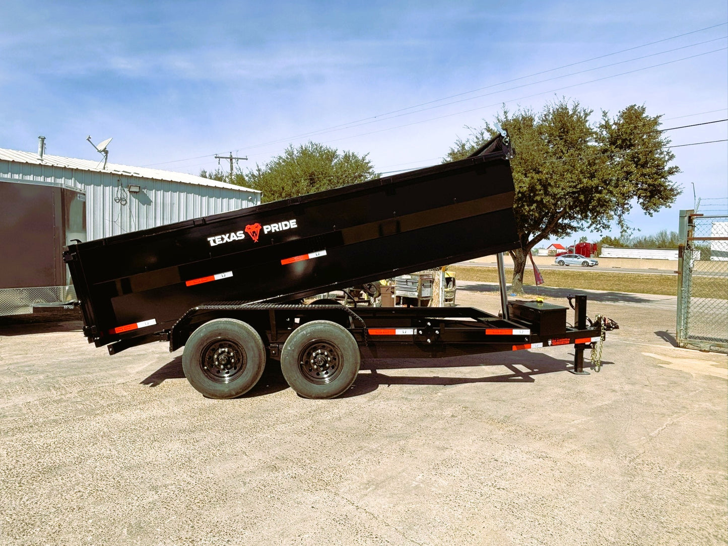 7 x 14' BP Dump Trailer Texas Pride #DT-7143-14KBP