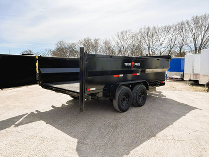 7 x 16' BP Dump Trailer Texas Pride #DT-7163-14KBP