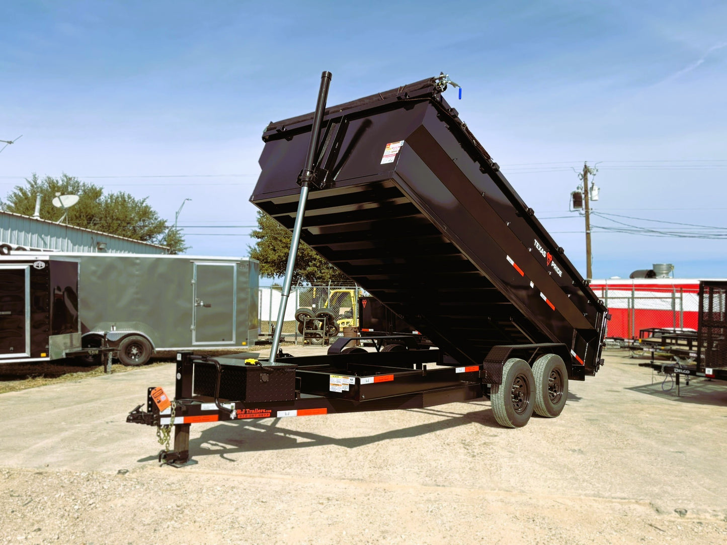7 x 16' BP Dump Trailer Texas Pride #DT-7163-14KBP