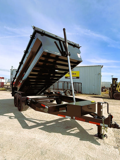 7 x 16' BP Dump Trailer Texas Pride #DT-7163-14KBP