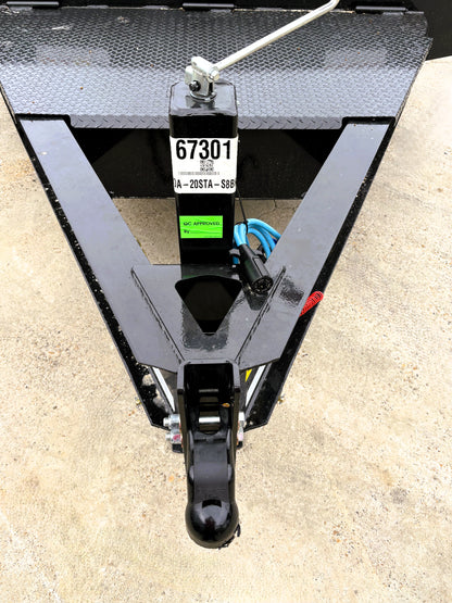 102 x 20' Deckover Trailer Big Tex #14OA-20STA-S8BK