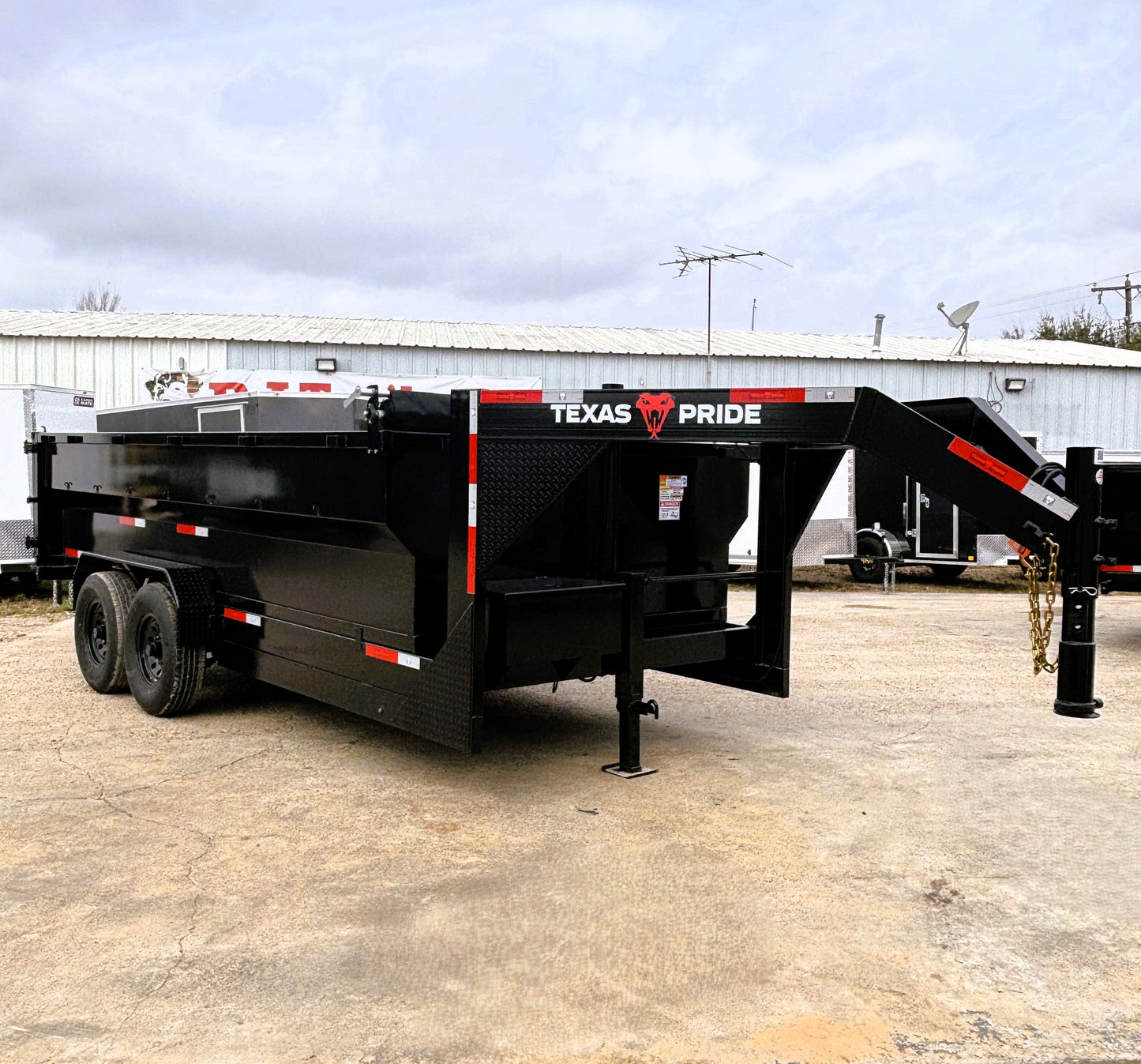 7 x 16' GN Dump Trailer Texas Pride #DT-7163-16KGN