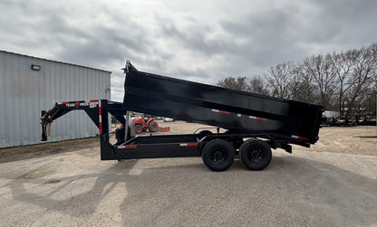 7 x 16' GN Dump Trailer Texas Pride #DT-7163-16KGN