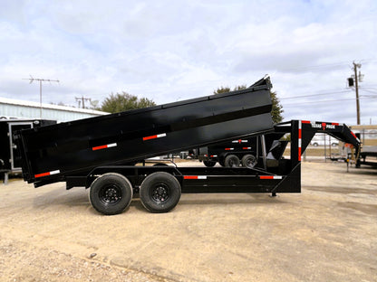 7 x 16' GN Dump Trailer Texas Pride #DT-7163-16KGN