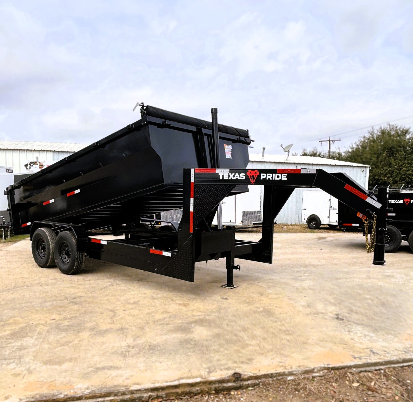 7 x 16' GN Dump Trailer Texas Pride #DT-7163-16KGN