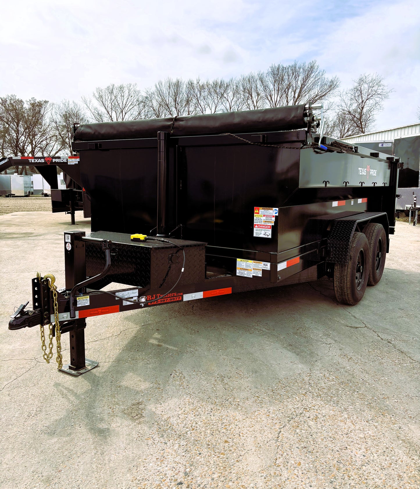 7 x 12' BP Dump Trailer Texas Pride #DT-7123-14KBP