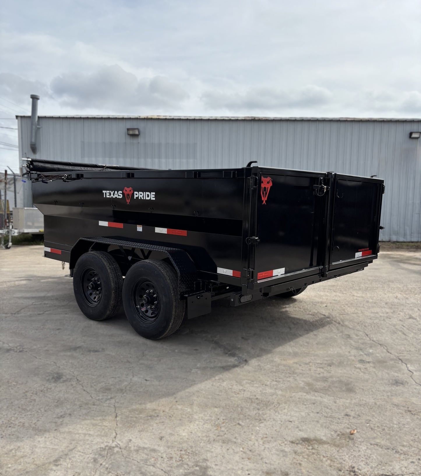 7 x 12' BP Dump Trailer Texas Pride #DT-7123-14KBP