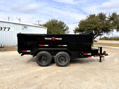 7 x 12' BP Dump Trailer Texas Pride #DT-7123-14KBP