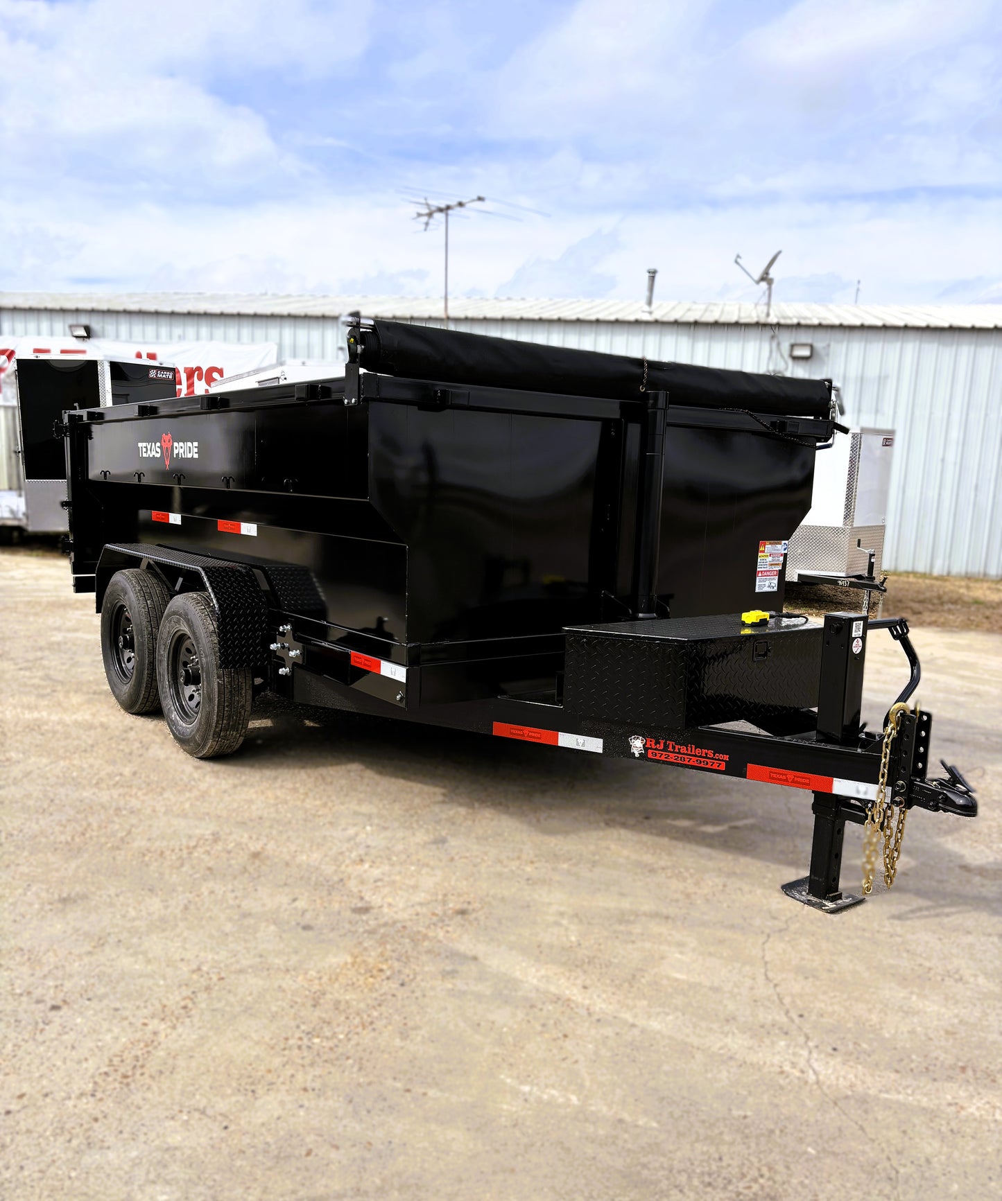 7 x 12' BP Dump Trailer Texas Pride #DT-7123-14KBP