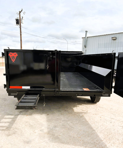 7 x 12' BP Dump Trailer Texas Pride #DT-7123-14KBP